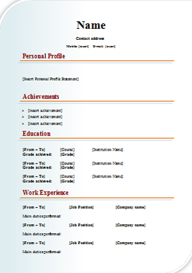 CV TEMPLATES