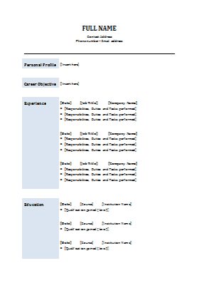 18 Cv Templates Cv Template Word Downloads Tips Cv Plaza