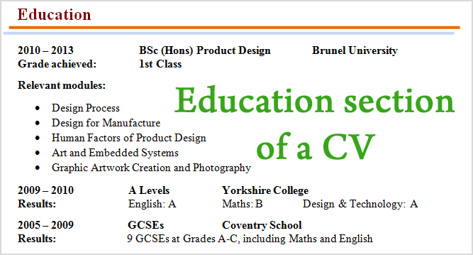 how-to-write-education-section-cv