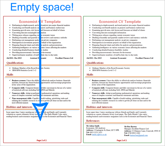 Template For Job References from www.cvplaza.com