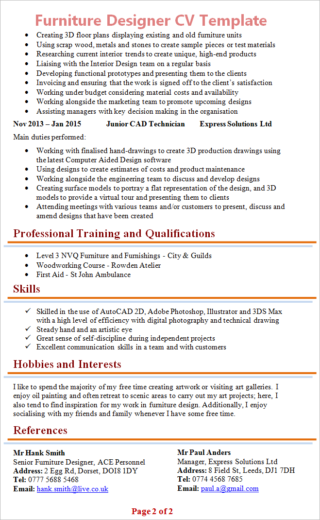 furniture-designer-cv-template-2