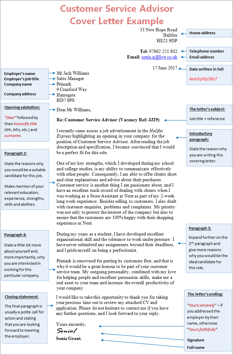 customer-service-advisor-cover-letter