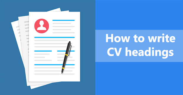 CV headings